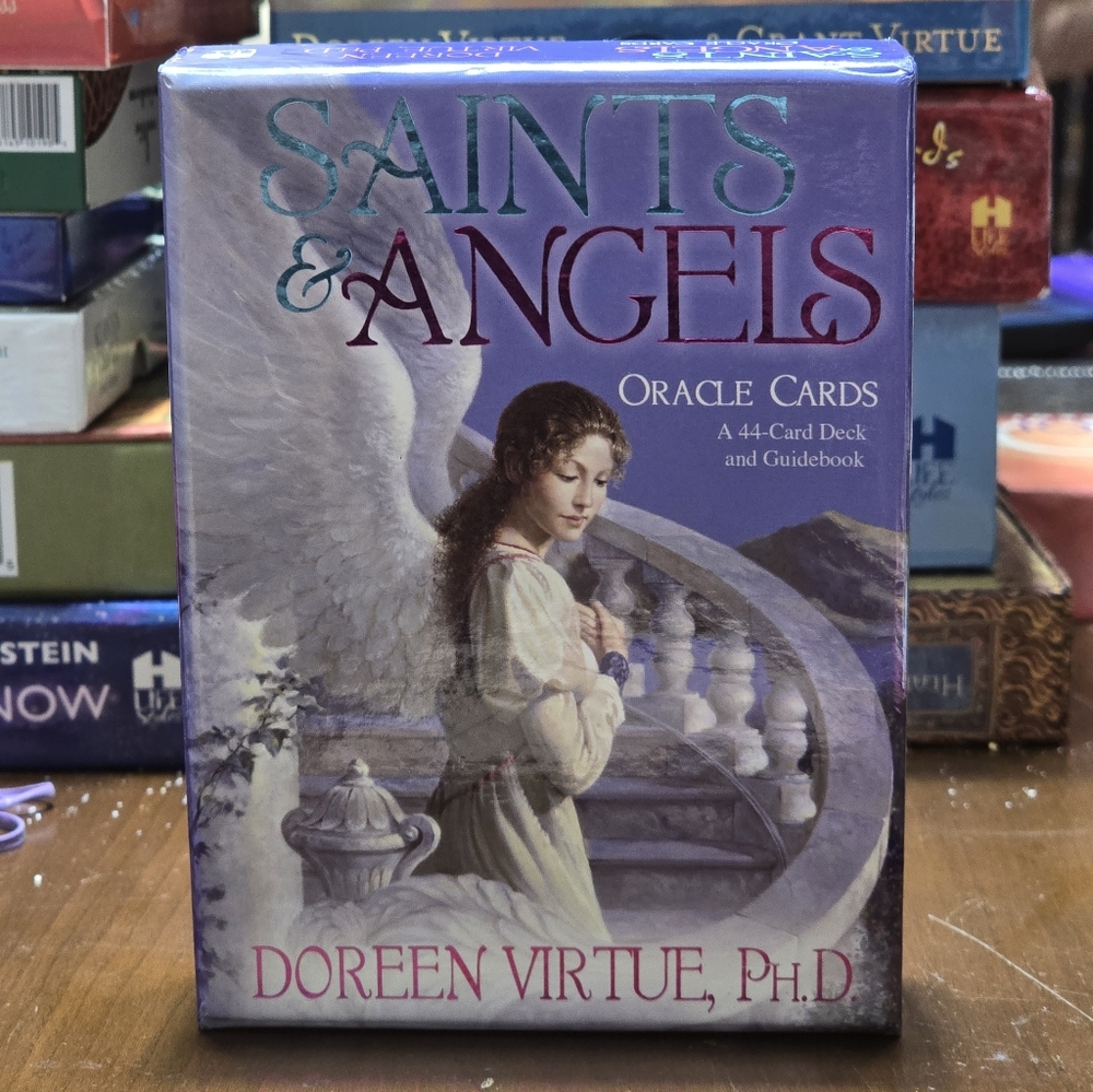 Saints & Angels Oracle Cards" deck by Doreen Virtue. This 44-card deck Lot 8
